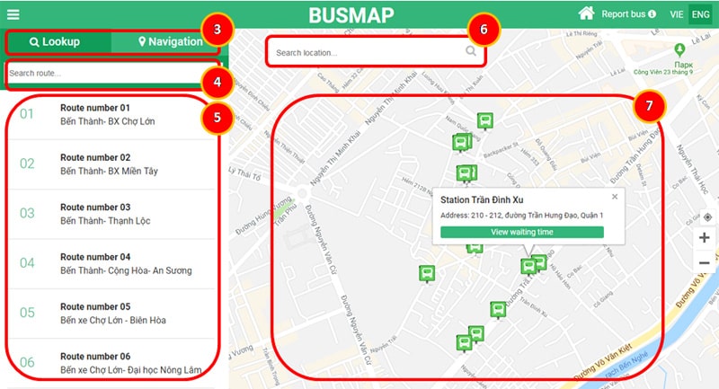 Инструкци BusMap Как посмотреть расписание автобусов Хошимина